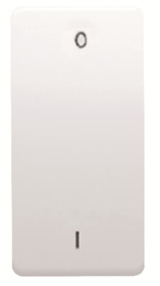 Switch 1-way Double Pole Rockerbutton 2-pole switch with Glow lamp Alpin White - Stylo