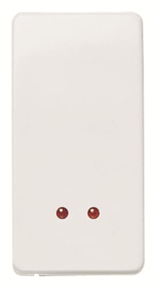 Switch 1-way Rockerbutton Off switch 1-pole with Glow lamp Alpin White - Stylo