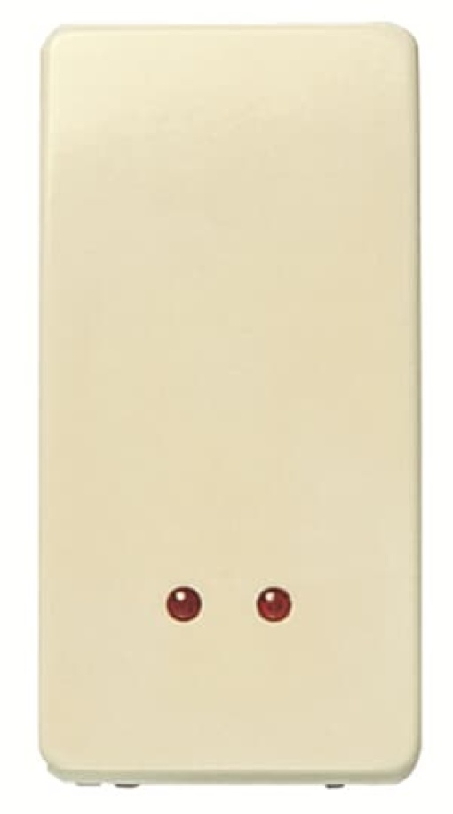 Switch 1-way Rockerbutton Off switch 1-pole with Glow lamp Ivory - Stylo