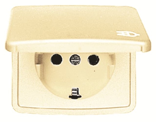 Cover socket outlet Socket outlet Central cover plate Ivory  - Arco