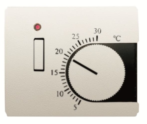 Cover thermostat Various symbols for Thermostat Turn button Cream white - Olas