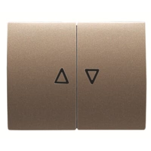 Cover blind Symbol "arrows" for Venetian blind, Two-part rocker Bronze - Olas