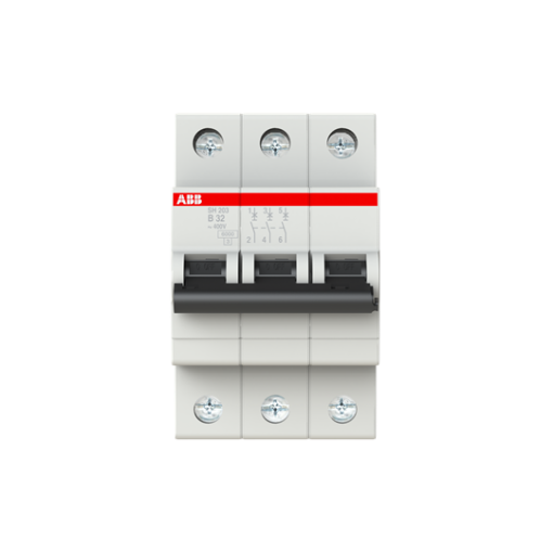 Miniature Circuit Breaker - SH200 - 3P - 32 A - B - AC 6 kA