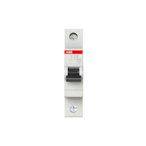 Miniature Circuit Breaker - SH200 - 1P - 25 A - B - AC 6 kA