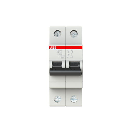 Miniature Circuit Breaker - SH200 - 2P - 10 A - B - AC 6 kA