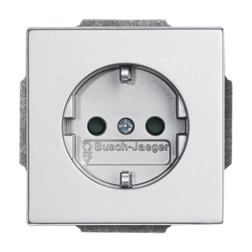 Socket Outlets aluminium silver  - Platform 63