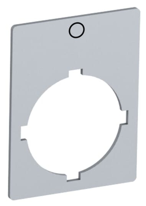 Rectangular legend plate 29,6x39 mm aluminum with text O Legend Plate