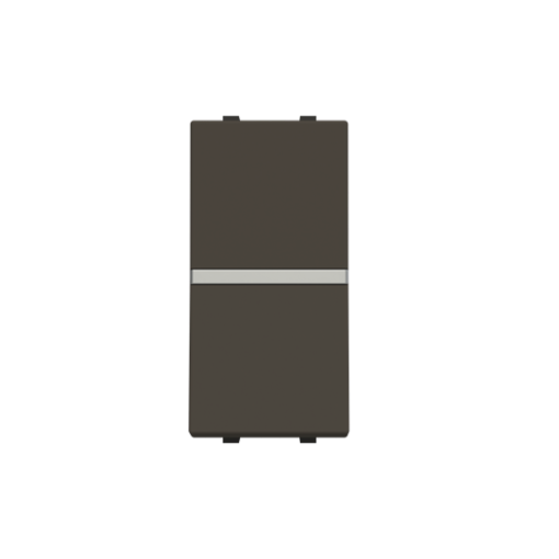 Insertcover Rockerbutton, 2-pole switch with LED exchangeable Anthracite - Zenit