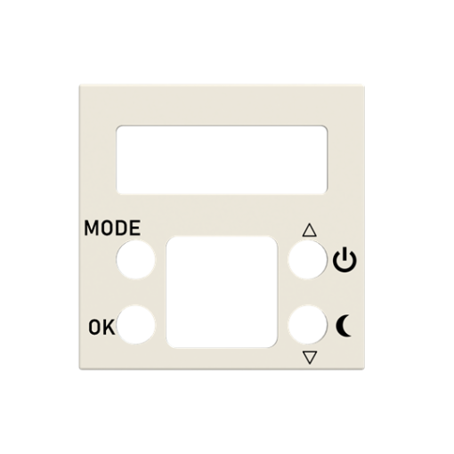 Cover plate for digital thermostat- 2M - White for Thermostat Central cover plate White - Zenit