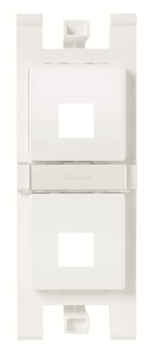 Workstation For data connection housing 2 gang White - Zenit