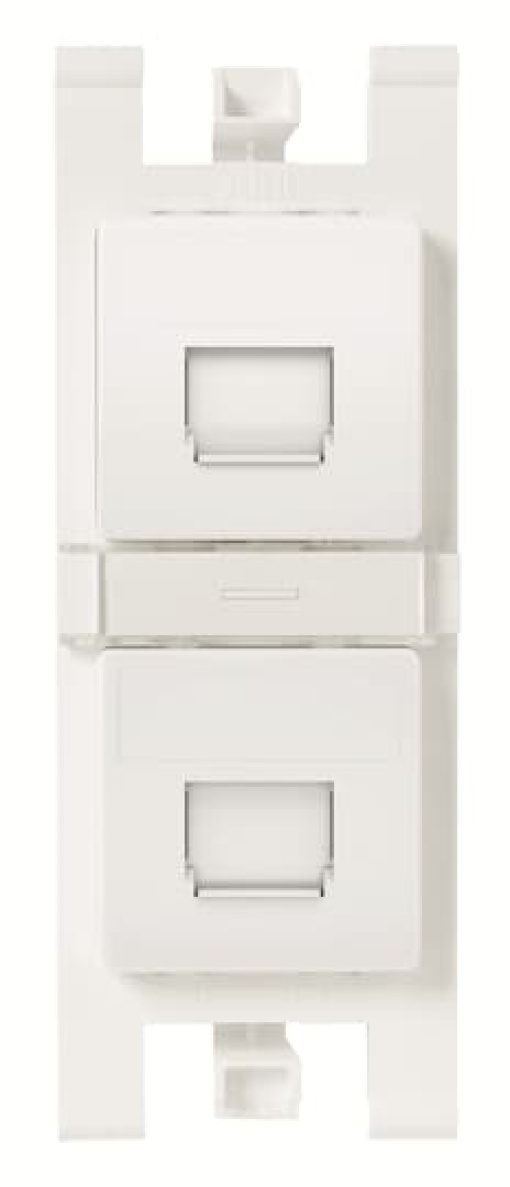 Workstation For data connection housing 2 gang White - Zenit