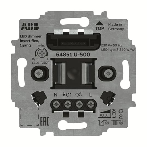 Dimmer insert Push button 230 V 3...240 VA