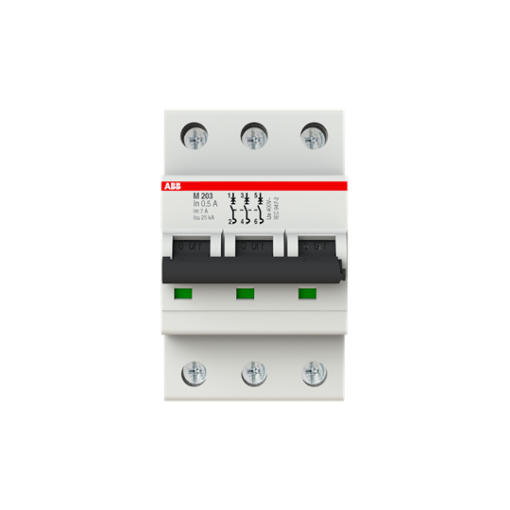 M203-0.5A Miniature Circuit Breaker - 3P - 0.5 A