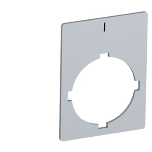 Rectangular legend plate 29,6x39 mm aluminum with text I Legend Plate