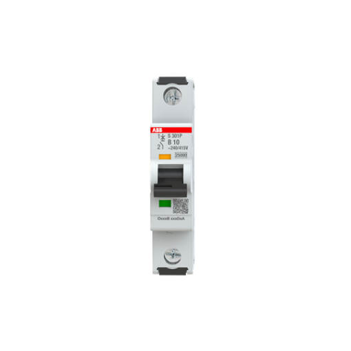 Miniature Circuit Breaker - S300P - 1P - 10 A - B - AC 25 kA
