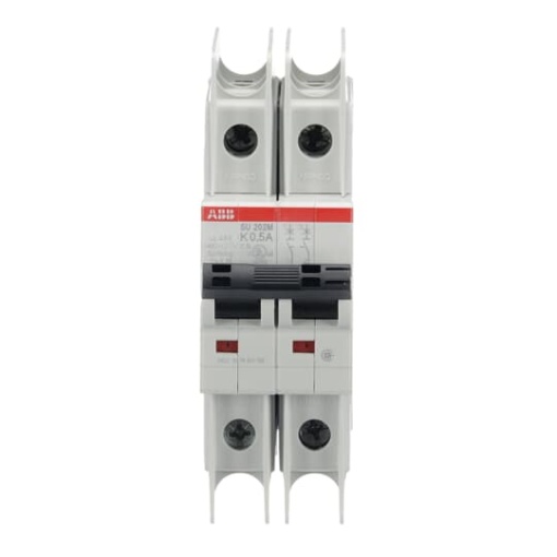 Miniature Circuit Breaker - SU200M - 2P - 0.5 A - K