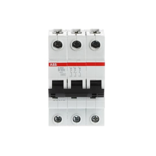 Miniature Circuit Breaker - S200 80-100A - 3P - 100 A - B - AC 6 kA