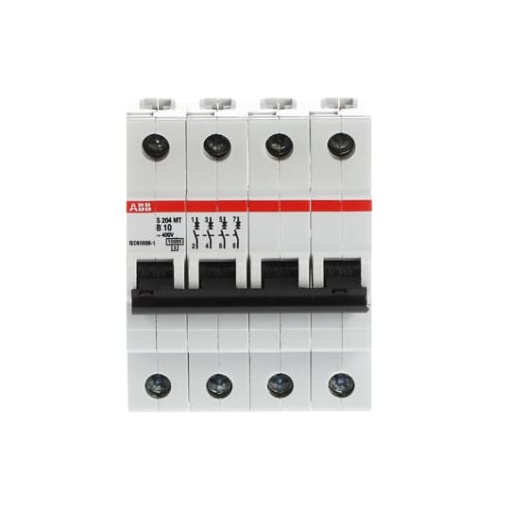 S204MT-B10 Miniature Circuit Breaker - 4P - B - 10 A