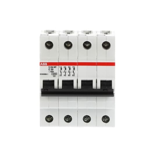 S204MT-C20 Miniature Circuit Breaker - 4P - C - 20 A