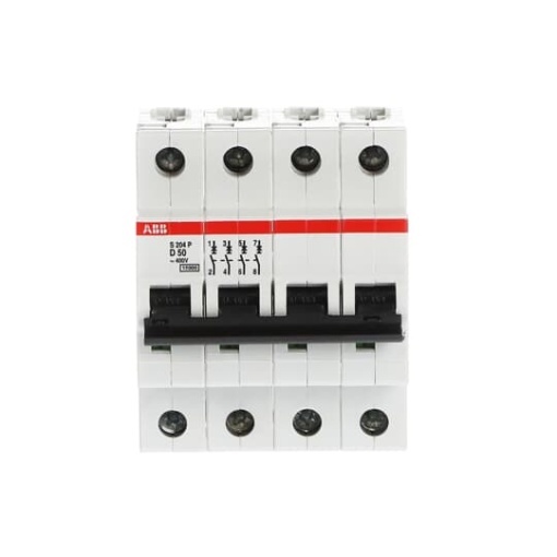 S204P-D50 Miniature Circuit Breaker - 4P - D - 50 A