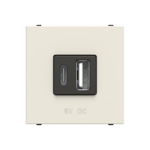 USB charger Breakout cable with USB AC White  - Zenit