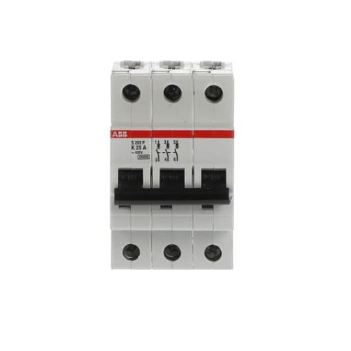 S203P-K25 Miniature Circuit Breaker - 3P - K - 25 A