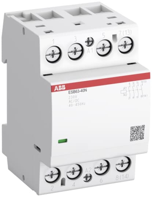 ESB63-20N-01 Installation Contactor NO 63 A - 2 NO - 0 NC - 24 V - Control Circuit 400 Hz