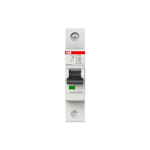Miniature Circuit Breaker - S200 - 1P - 8 A - Z - AC 6 kA