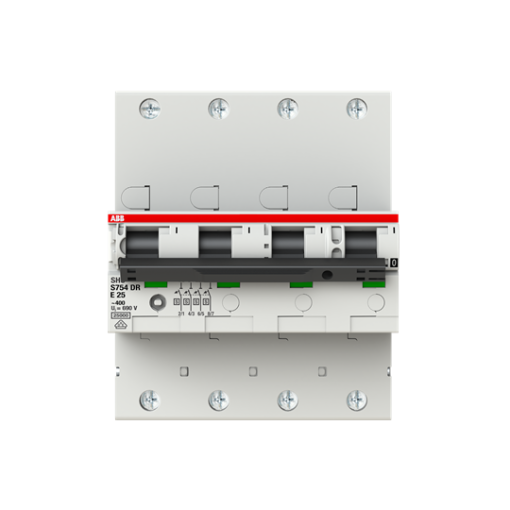S754DR-E25 sel. main CB E-Char.,25kA,25A,4P