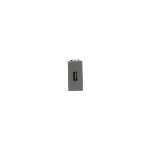 USB outlet USB 1 gang Silver - Zenit