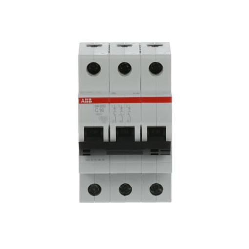 Miniature Circuit Breaker - SH200 - 3P - 16 A - C - AC 6 kA