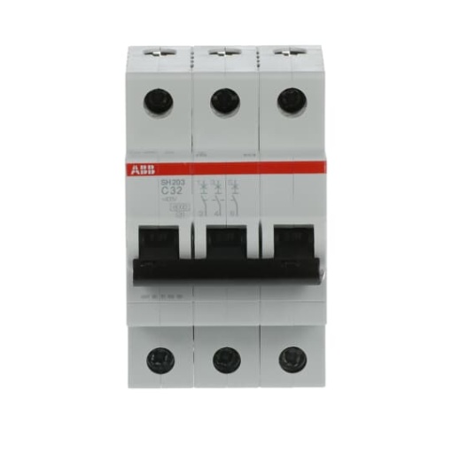 Miniature Circuit Breaker - SH200 - 3P - 32 A - C - AC 6 kA