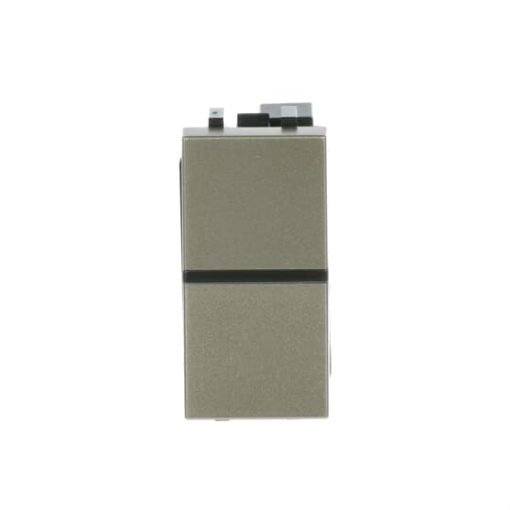 Switch 1-way Rockerbutton Off switch 1-pole with LED exchangeable Champagne - Zenit