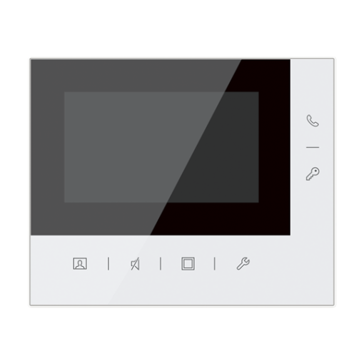 Video Indoor Station 4.3 Induction Loop, white