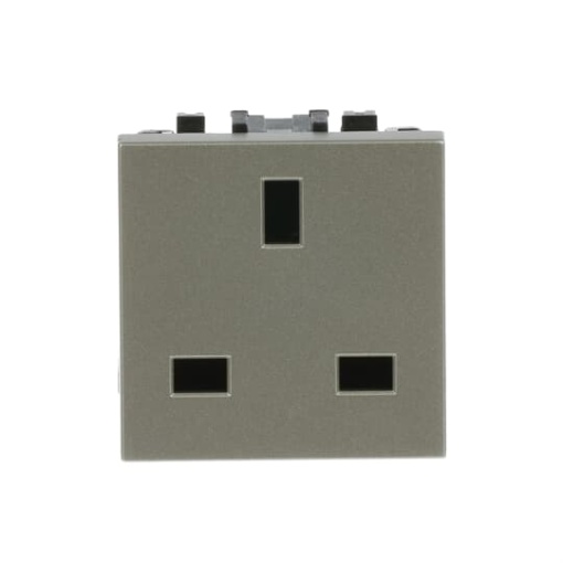 Socket outlet BS type British Standard Champagne  - Zenit