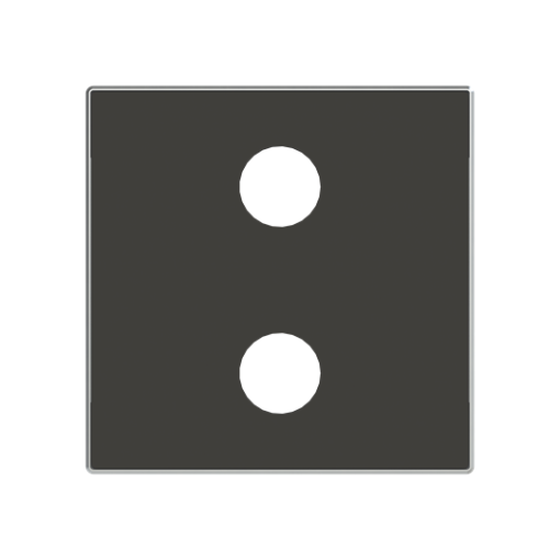Cover VDI Cinch 1 gang Black - Sky Niessen