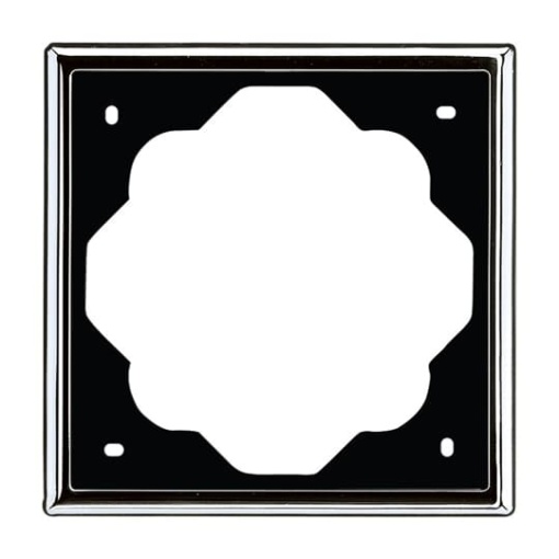 Cover frame 1-gang chrome - impuls