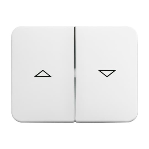 Rocker with legend Symbol "arrows" for Venetian blind, Two-part rocker studio white - alpha
