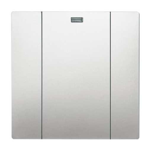 WaveLine Wall sensor 1-gang 1 channel Wireless stainless steel - Pure Stainless Steel