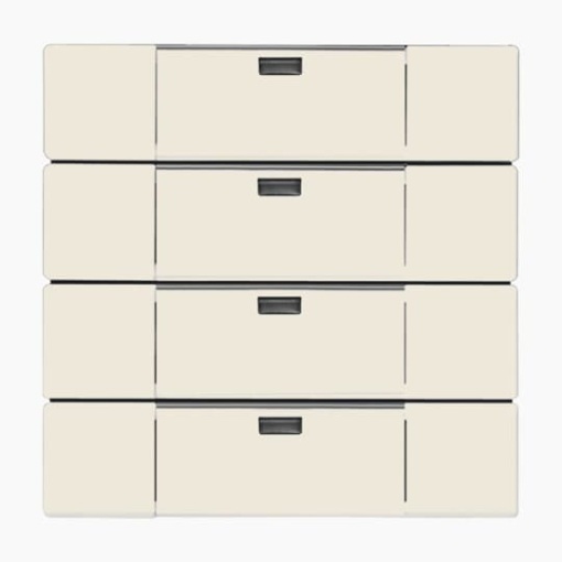 WaveLine Wall sensor 4-gang Wireless ivory white - Platform 63