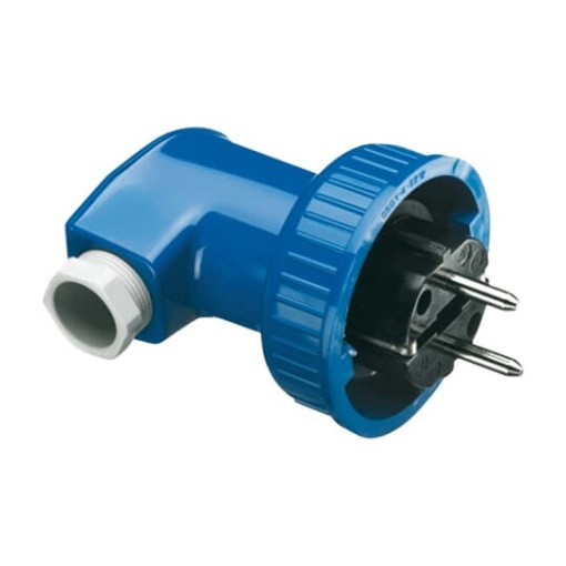 Plug, 16 A, 250 V blue