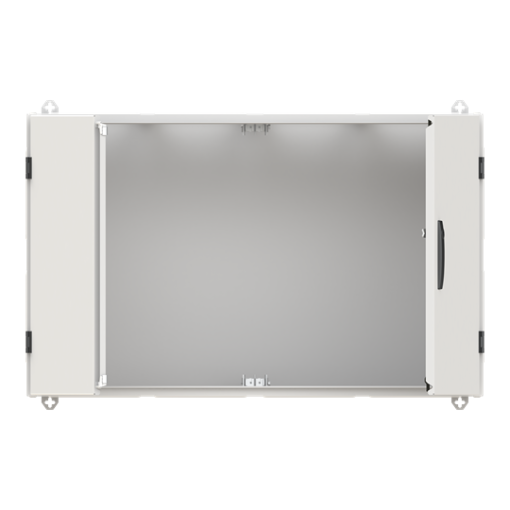 Wall-mounting cabinet, Rows 4, 650 mm x 1050 mm x 350 mm, Isolated Class II, IP55