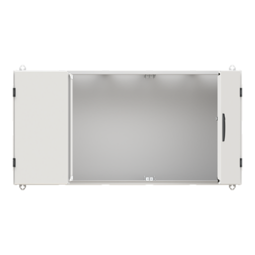 Wall-mounting cabinet, Rows 4, 650 mm x 1300 mm x 350 mm, Isolated Class II, IP55