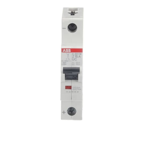 Miniature Circuit Breaker - S200MUC - 1P - 15 A - Z - AC 10 kA