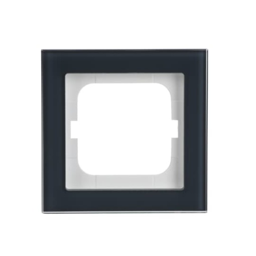 Cover frame 1-gang glass oyster - Busch-axcent pur