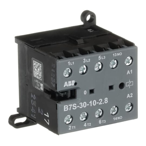 B7S-30-10-2.8-72 Mini Contactor 17 ... 32 V DC - 3 NO - 0 NC - Screw Terminals