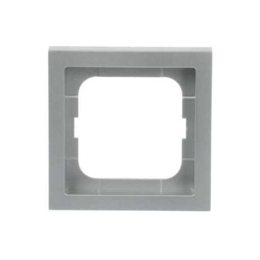 Cover frame 1-gang aluminium silver - future linear