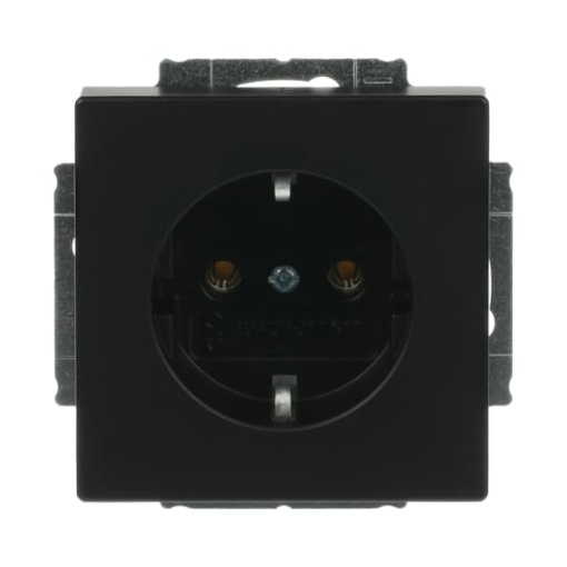 SCHUKO socket insert black matt  - Platform 63