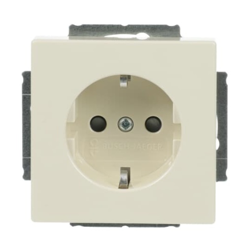 SCHUKO socket insert Safety Shutter ivory white - Platform 63