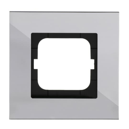 Cover frame 1-gang chrome - carat